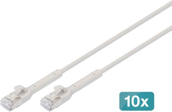Digitus DK-1632-A-015B-10 netwerkkabel Grijs 1,5 m Cat6a F/FTP (FFTP)