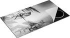 Chefcare Inductie Beschermer Tropisch Strand - Zwart Wit - 95x55 cm