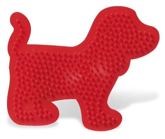ses Beedz Strijkkralen legbord - Hond - Rood