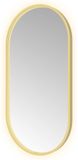 Hotbath &More Mirrors Oval LED Badkamerspiegel - Ovaal - 100 x 50 cm - Geborsteld Messing Pvd