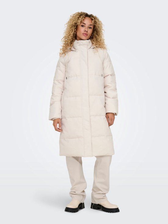 ONLY - ONLIRENE PUFFER COAT LIFE OTW NOOS - Women's Puffer Jacket - Moonbeam - Size M - Polyester - Winter 2024