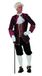 Wilbers Markies kostuum taft bordeaux - Maat 58
