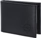 oxmox Leren portemonnee Leather RFID Protect Pocketbörse Windrose 2.0 Embossed Black zwart