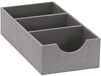 Household Essentials 3-Section Drawer Organizer - 12" x 6" x 3.15" - Gray