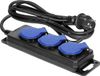 ORNO Heavy-duty stekkerdoos voor buiten - verlengsnoer 5-voudig - ip44 stof & spatwaterdicht - verlengkabel 3 meter - h05rr-f 3x1.5mm² - verlengsnoer met verdeelblok