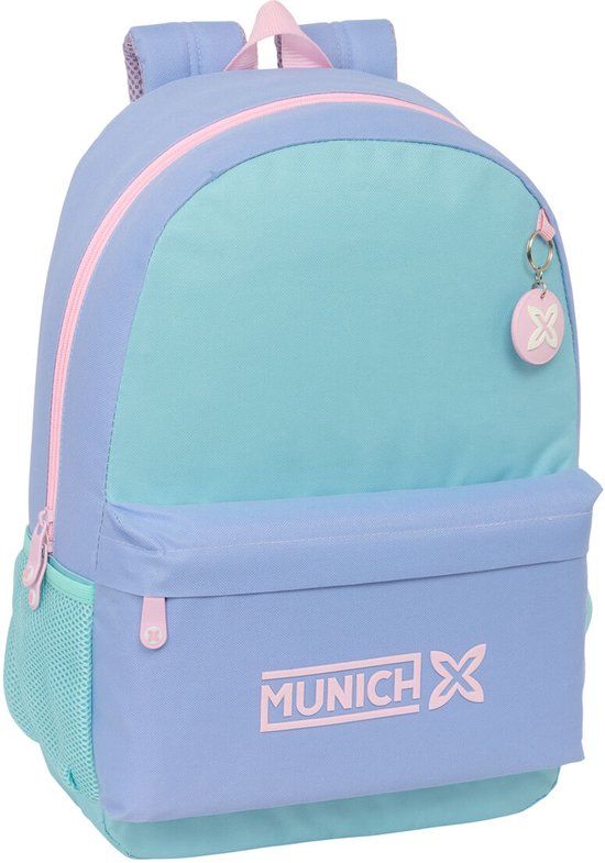 Munich Schoolrugzak Munich Mellow Blauw Roze Celeste 30 x 46 x 14 cm