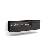 Skraut Home TV-Meubel, Lowboard, Zwart, 150x45x35cm