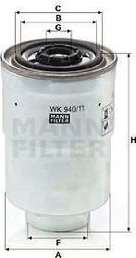 MANN FILTER Brandstoffilter WK940/11X