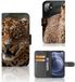 B2Ctelecom Apple iPhone 12 Mini Telefoonhoesje met Pasjes Luipaard