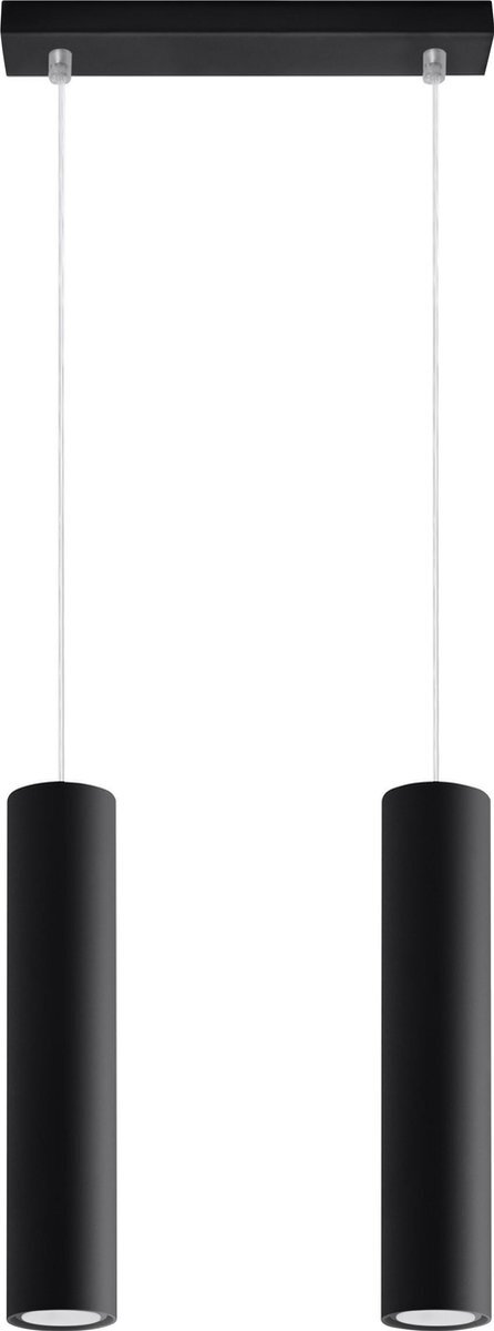 SOLLUX lighting Lagos 2 Black - Zwart - Plafondlamp - GU10