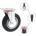 8 Roulettes Pivotantes 200 mm