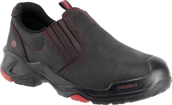 Baak Brian 6341 Werkschoen - Veiligheidsschoen - Instapper - Laag - S3 - Zwart - Maat 43