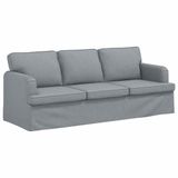 vidaXL Bank Lichtgrijs Stof 201 x 80 x 85 cm