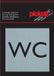 Pickup Route Alulook Alu Picto 80x80 mm - wc