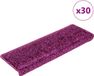 vidaXL Trapmatten 30 st 65x21x4 cm violet rechthoekige rand
