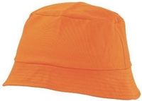 Merkloos Vissershoedje - 10x - Oranje - Bucket Hat - One Size - Volwassenen - Koningsdag Zonnehoedje