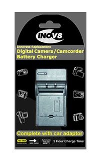 inov-8 BC1064 Battery Charger - Compatible with Canon NB-6L, CB-2LY, Ixus, Powershot, SD, SX, ELPH Cameras - 2 Hour Recharge Time
