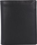 Esquire Frankfurt Portemonnee RFID-bescherming Leer 9.5 cm - Mannen - Staand formaat - Zwart