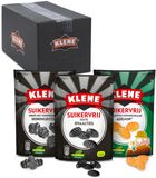 Klene Combidoos - Drop - Mix van Zoute Ovaaltjes, Honingbijtjes & Ademin - Zout, Honing & Eucalyptus - Suikervrij - 14x110gr