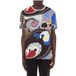 Moschino T-shirt en jersey imprimé psychédélique multicolore