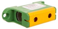 Bloc de distribution, unipolaire, aluminium/cuivre, 16-95mm², jaune-vert, plat, pour montage sur rail, type WLZ35P/95/z, numéro d'article 48.597