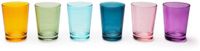 Excelsa 6-delige Portofino Vintage waterGlazen Set – Veelkleurig