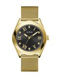 Guess Noble Analoog Horloge Gouden Toon Kast: 100% Roestvrij Staal | Armband: 100% Roestvrij Staal 44 GW0495G2