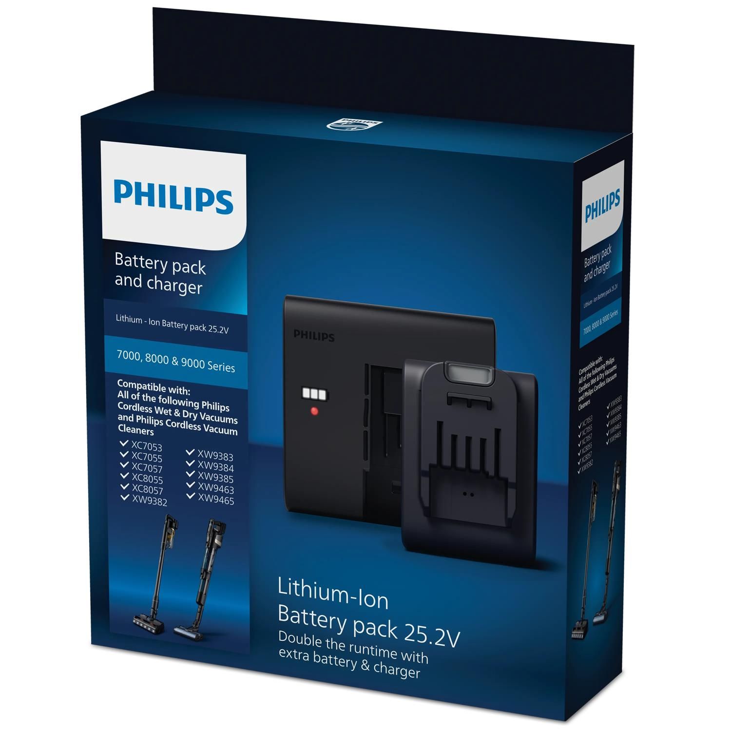 Philips 9000 series AquaTrio XV1797/01 - Battery - Black
