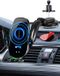 Azomor® Support de téléphone de voiture sans fil avec charge rapide Qi et pince automatique - Noir