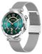 Synerfit Wekker Zenith Amoled 1,38" Smartwatch - Mesure du rythme cardiaque, surveillance du sommeil, multisports, mode 7 jours - Argent milanais