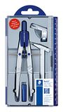 Staedtler Noris Club 550 02 passer schoolpasser met snelverstelling, set met verlengstang en universele adapter, met spindelgeleiding, precies en nauwkeurig, stabiel etui met klapdeksel