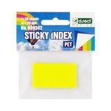 D.RECT 50 stuks zelfklevende stroken Pagemarker Index zelfklevende markeerfolie tekststroken PET-folie 25x43mm