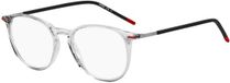 Hugo by Hugo Boss HG 1233 900 Transparant Rond Acetaat Volledig omrand Brilmontuur