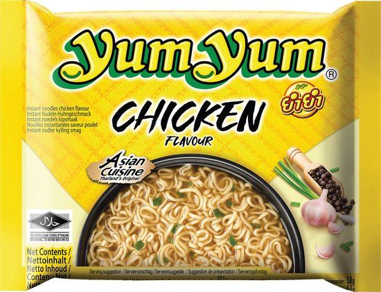 Yum Yum Noodles Soep Pak Kip - 30 x 60g