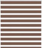 vidaXL Zebra rolgordijn 120x100 cm stofbreedte 115,9cm polyester bruin