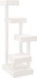 vidaXL Kattenmeubel 45,5x49x103 cm massief grenenhout wit