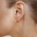 Hey Happiness Medium Hoepel Essential Dames Oorringen - 925 Sterling Zilver, 18K Verguld - Ø18 mm