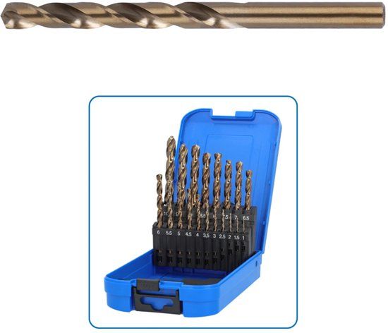 Labor HSS-cobalt borenset geslepen 19-delig