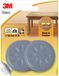 3M SP62A10 Protecteur de sol pour meubles 2 pièces Rond Gris 5 cm