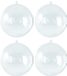 Merkloos / Sans marque Rayher Hobby Gmbh 20x Transparante hobby/DIY kerstballen 7 cm