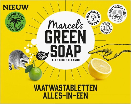 Marcel&#39;s Green Soap Vaatwastabletten Grapefruit &amp; Limoen - 24 stuks