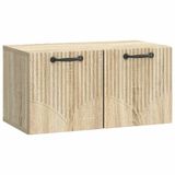 vidaXL Wandmontage TV-kast Sonoma Eiken 59,5 x 31 x 30 cm Bewerkt hout