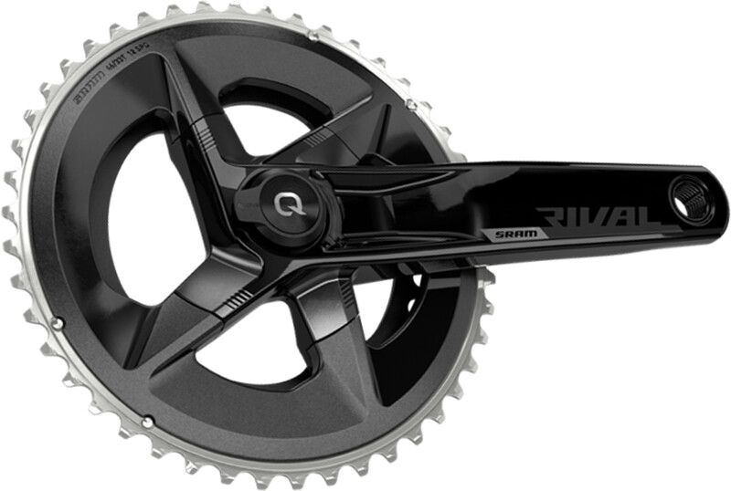 SRAM Rival AXS D1 Quarq Road DUB Power Meter Crankset - 2x12 Speed - 48/35T - Black
