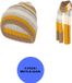 Sarlini - Bonnet et écharpe femme - Fashion Set Stripes - Ochre - Taille unique