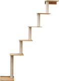 eyepower Omnideal GmbH & Co.KG 215 cm Wandkrabpaal met 6 Bamboe Planken