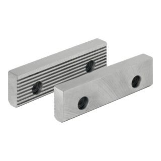 HOLEX clamping jaw with longitudinal grooves, other side smooth Quantity: 1
