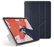 Pipetto iPad Pro 11 2018 Origami Luxe Hoesje Navy Lambskin Blauw
