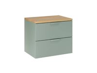 Oria meuble sous-lavabo 60cm plan de toilette vert mat