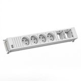 Bachmann POWER FRAME 4xUTE 2xCM 0,2m GST18 RAL9010