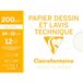 Clairefontaine 96278C - Pak Tekenpapier voor School - 12 Vellen Wit Glad Tekenpapier - 24x32 cm 200g